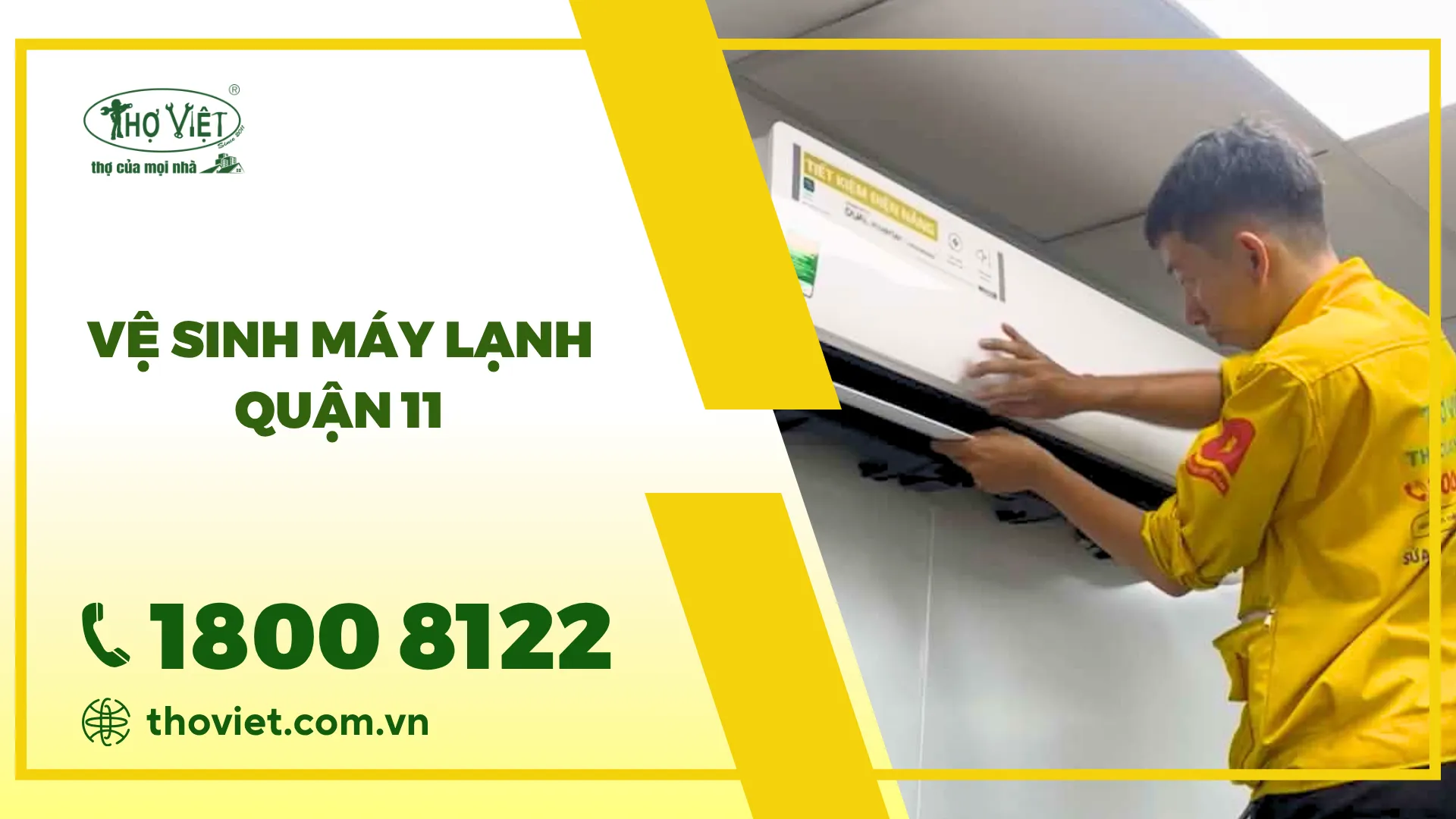 Vệ sinh máy lạnh quận 11 chỉ từ 150K - Thợ Giỏi & Uy Tín