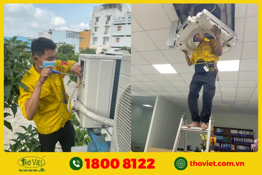 Rửa máy lạnh tại quận 11