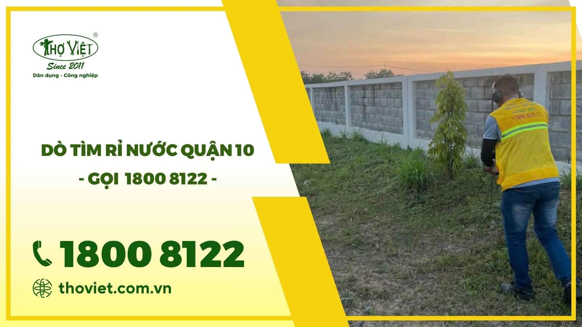 Dò tìm rỉ nước quận 10