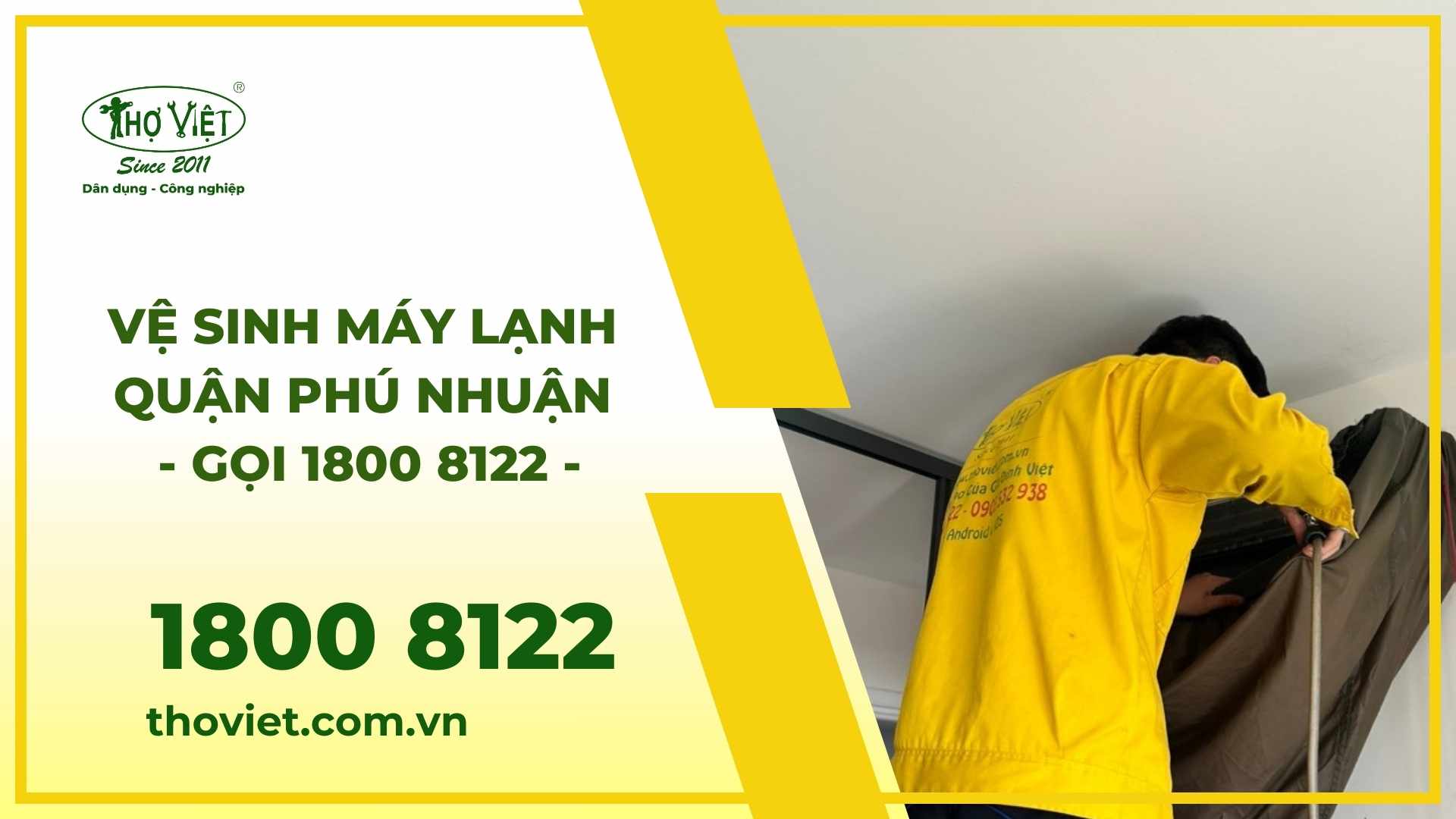 Vệ sinh máy lạnh quận Phú Nhuận