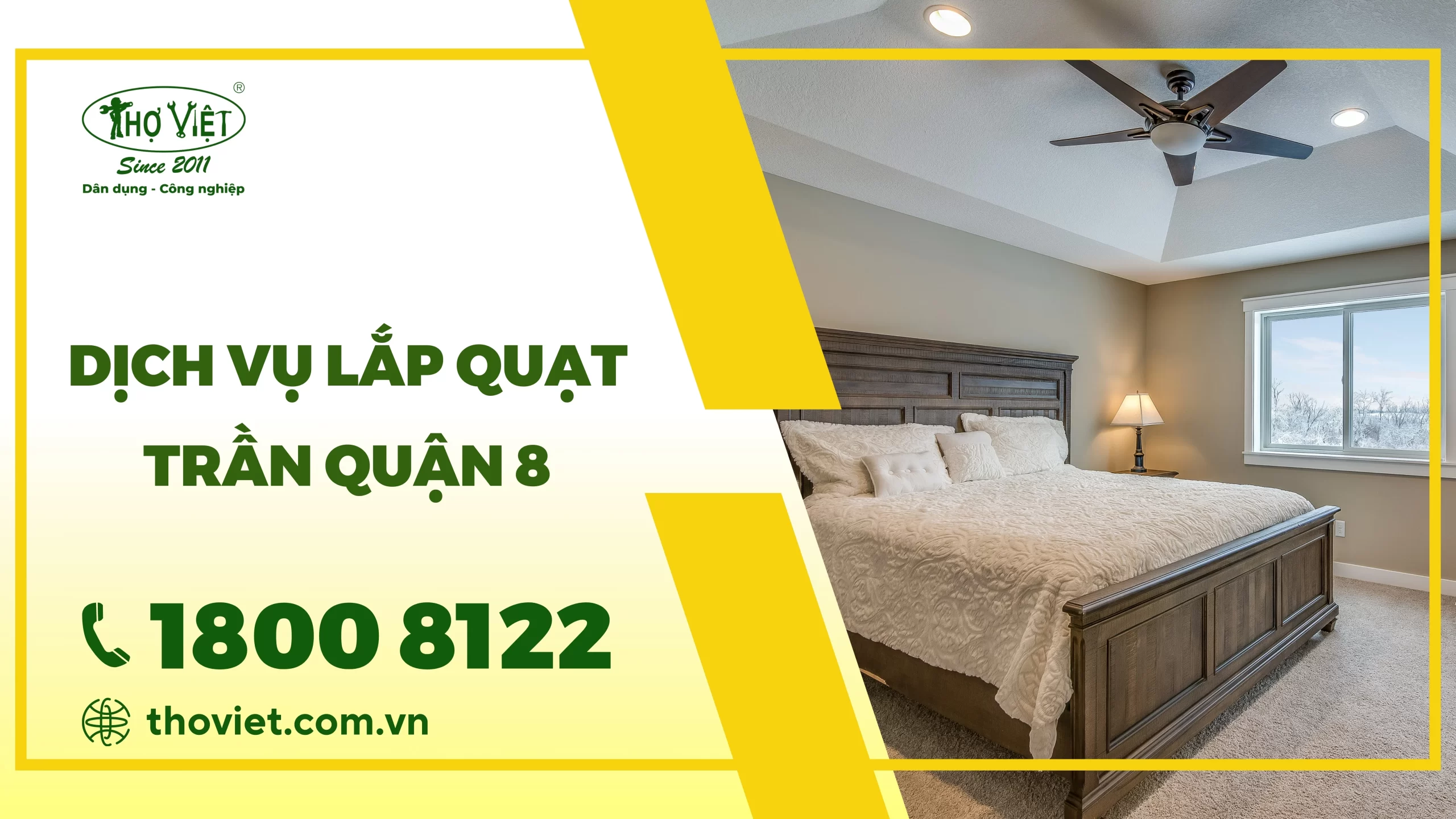 Dịch vụ lắp quạt trần quận 8
