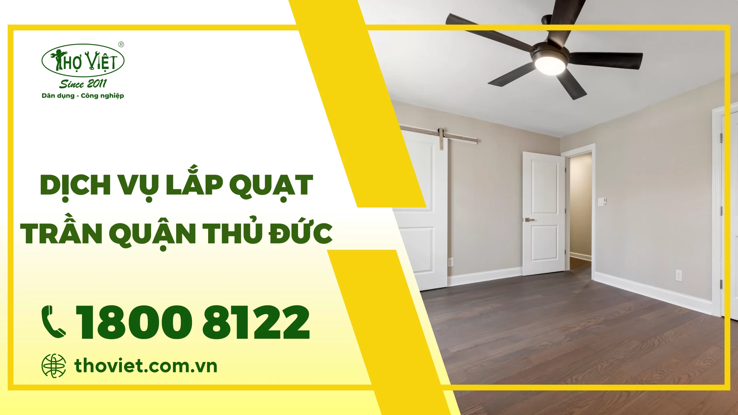 Dịch vụ lắp quạt trần quận Thủ Đức