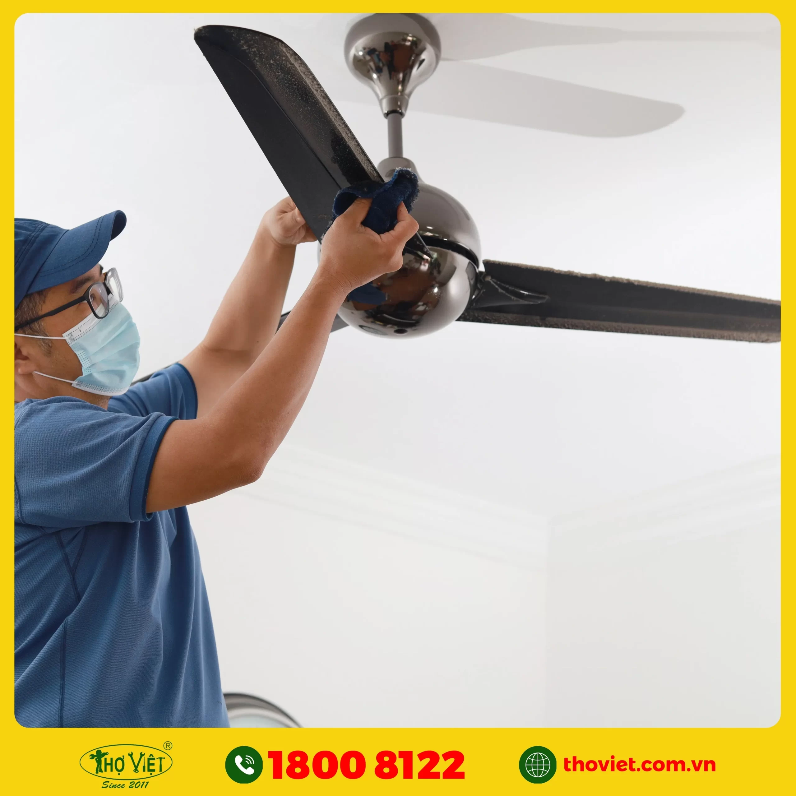 quy trình lắp quạt trần