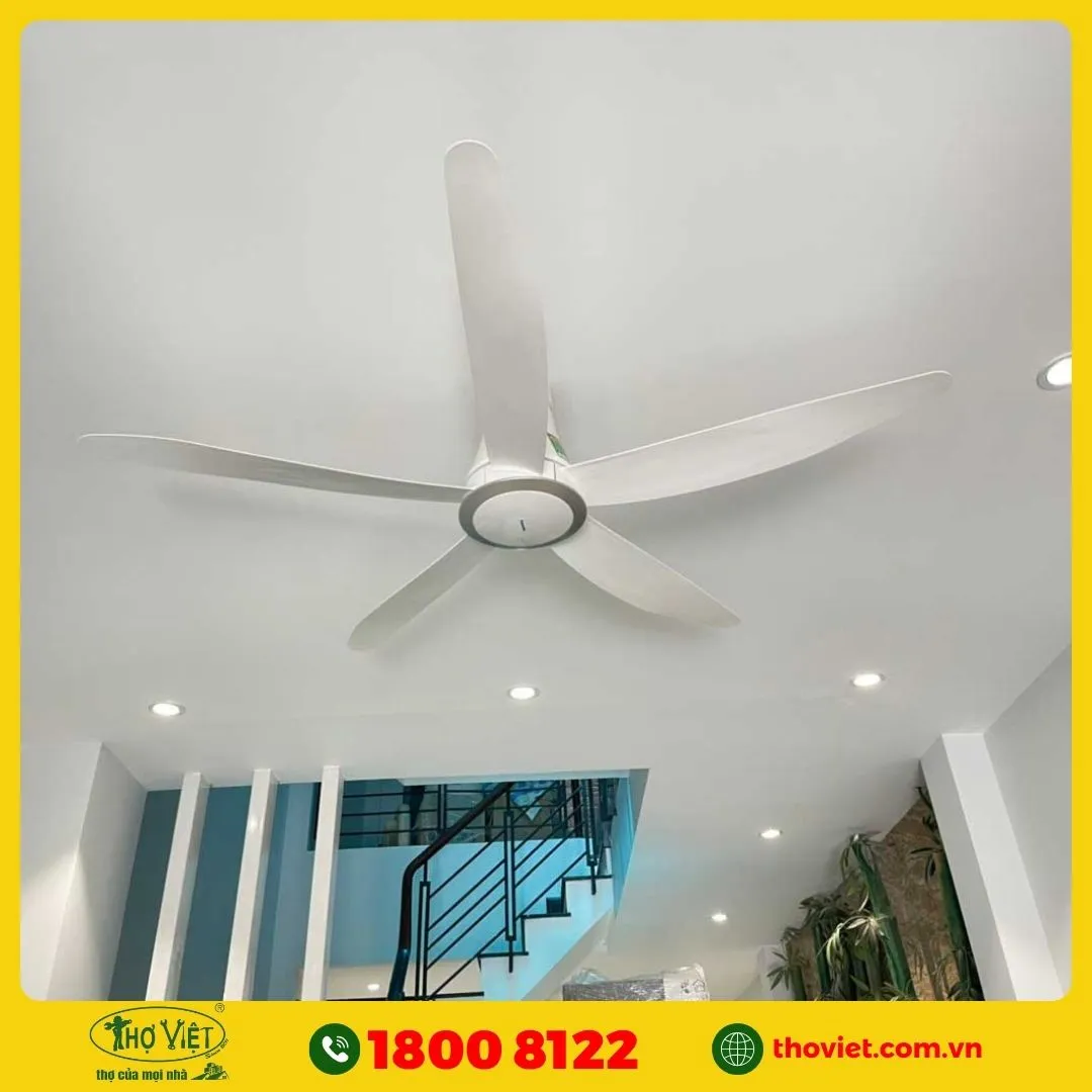 Quy trình lắp quạt trần tại quận 10 - Thợ Việt