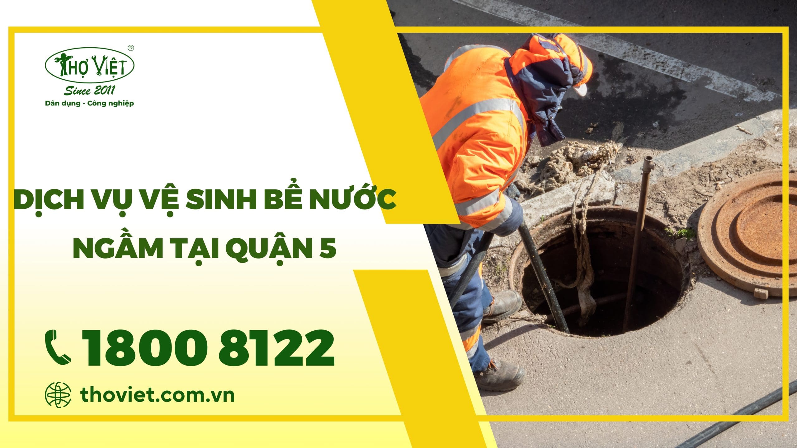 vệ sinh bể nước ngầm tại quận 5