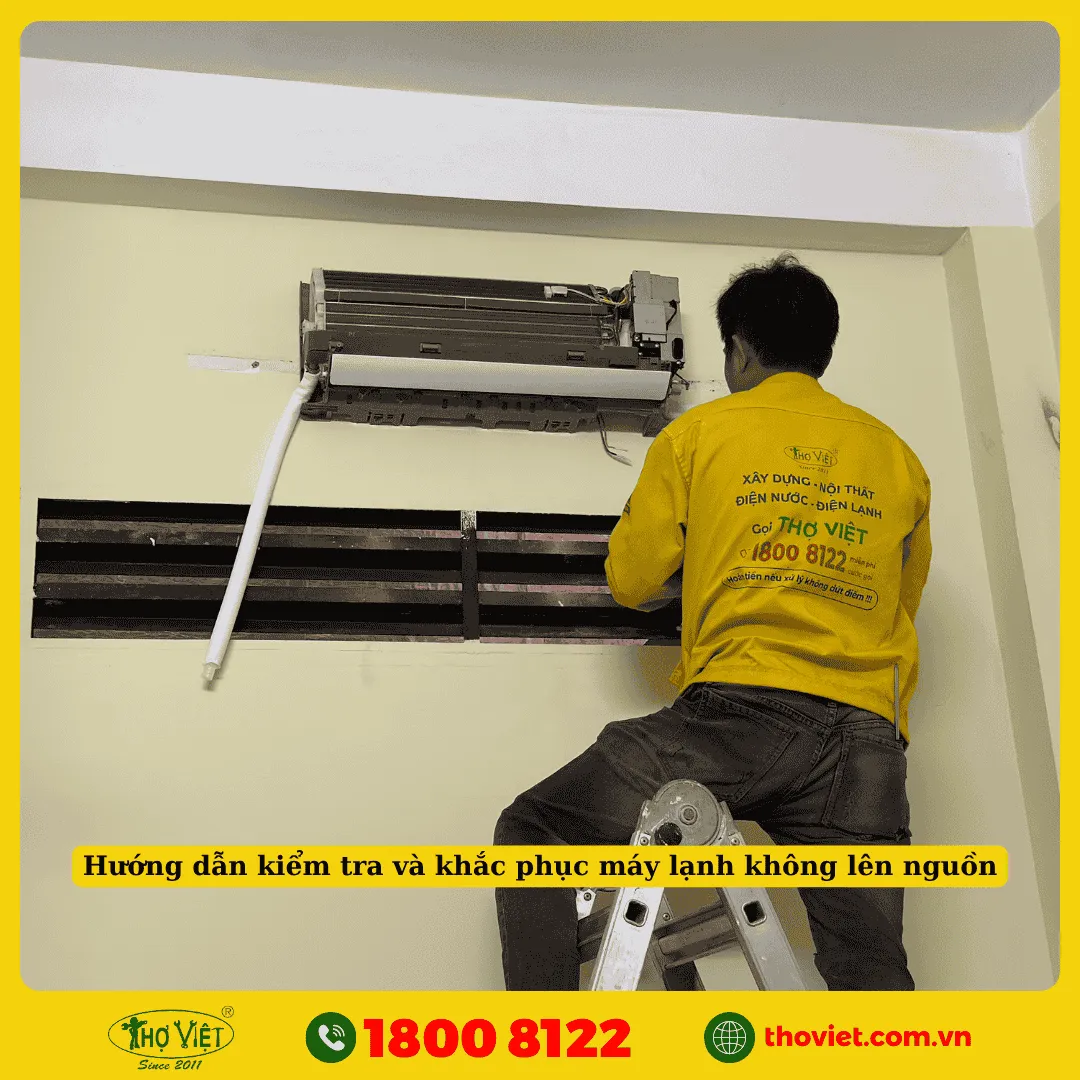 Hướng dẫn kiểm tra và khắc phục máy lạnh không lên nguồn