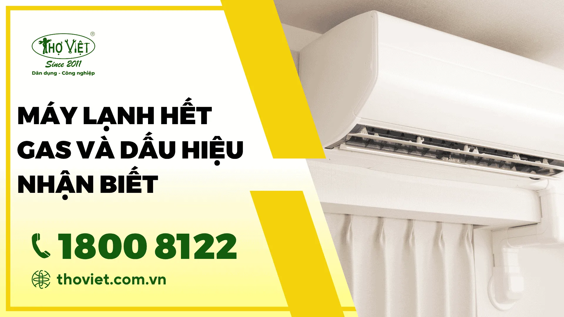 Máy lạnh hết gas và dấu hiệu nhận biết