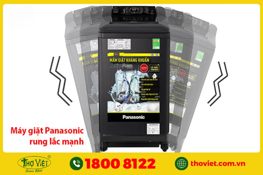 Máy giặt Panasonic rung lắc mạnh khi hoạt động
