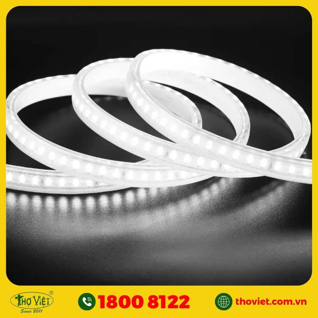 Gắn đèn led dây