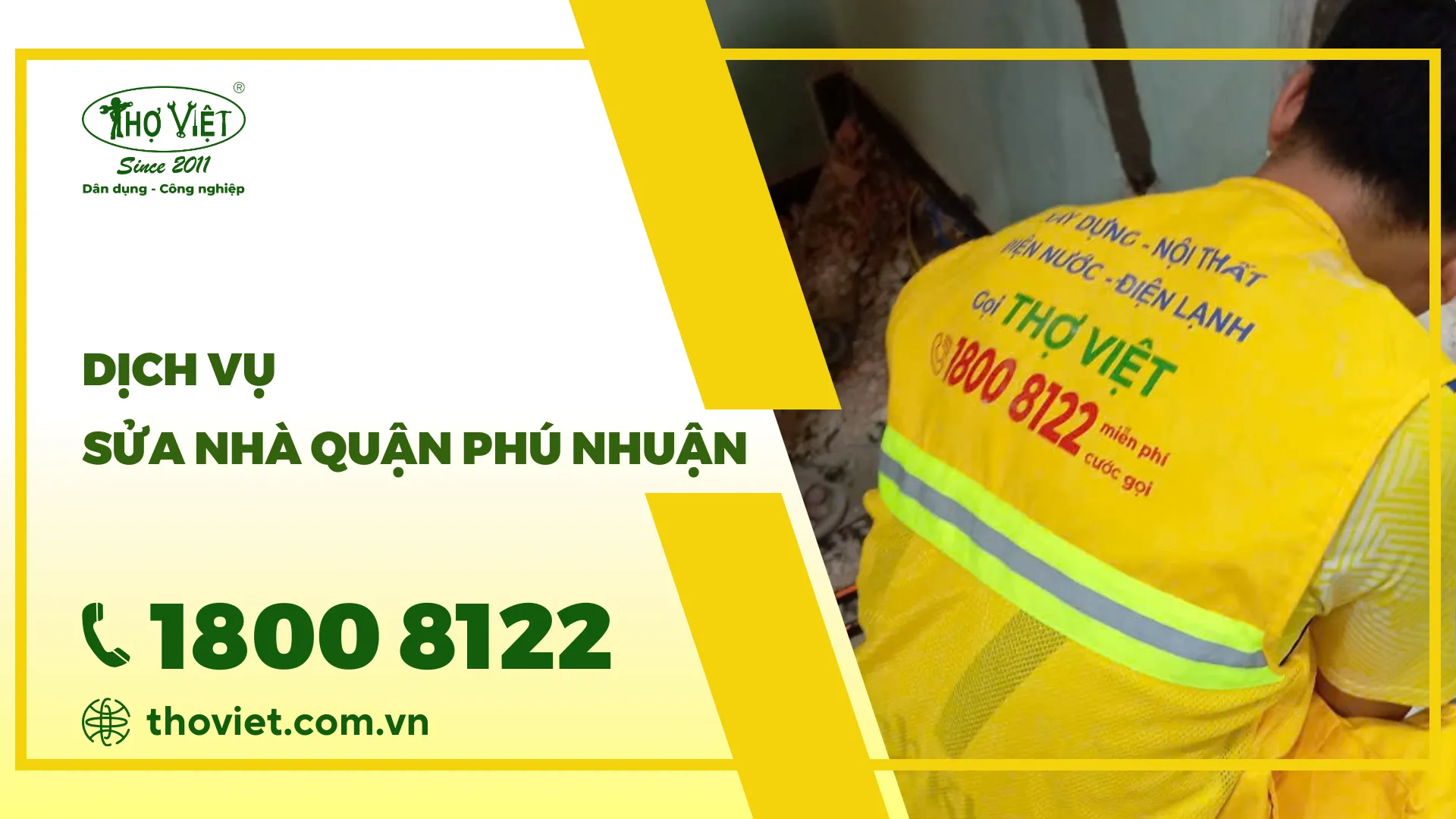 Tìm thợ sửa nhà quận Phú Nhuận - GỌI NGAY 1800 8122