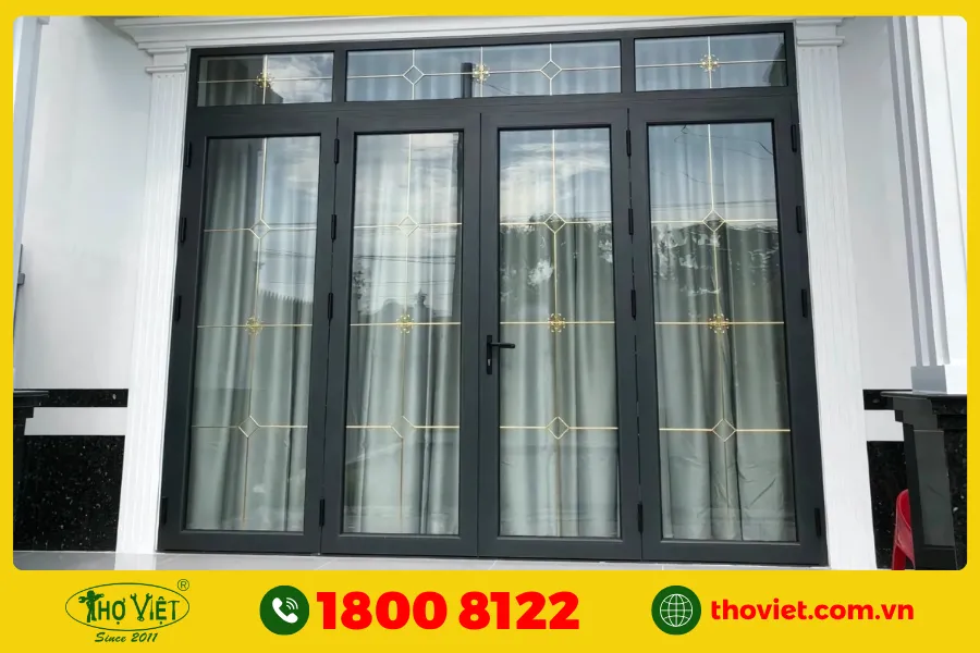 Lắp đặt cửa nhôm kính theo kiến trúc ngôi nhà