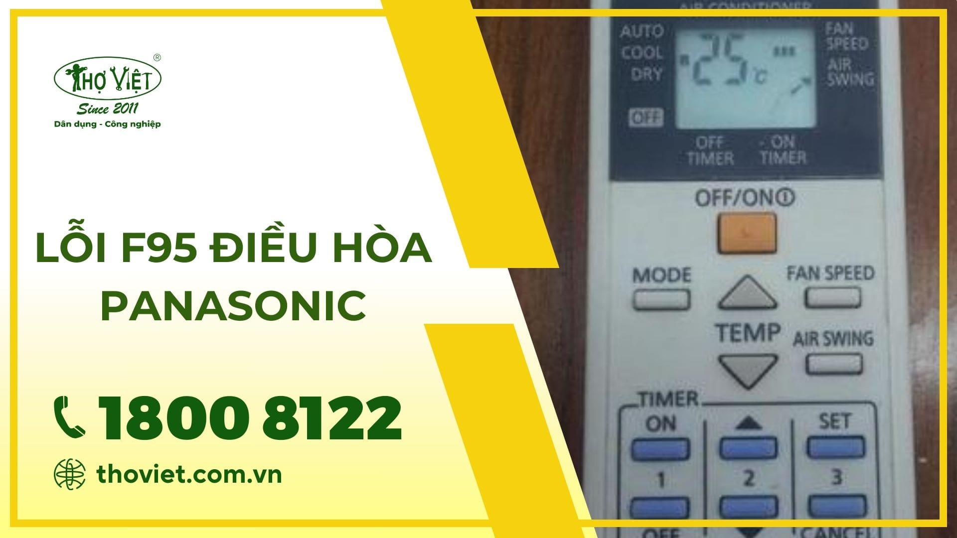 Lỗi f95 điều hòa Panasonic