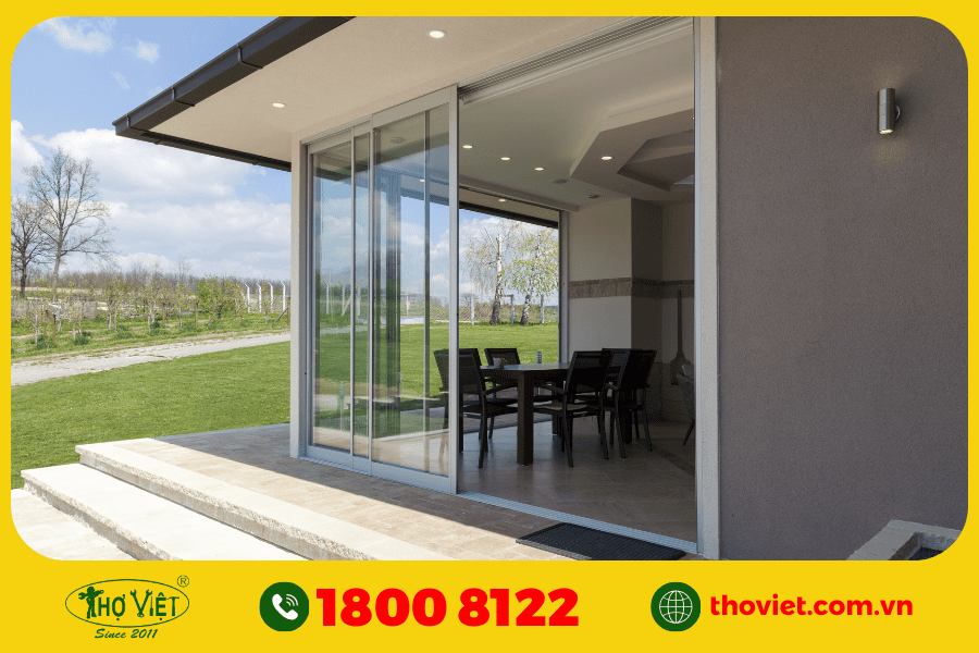 Tiết kiệm không gian với cửa nhôm kính