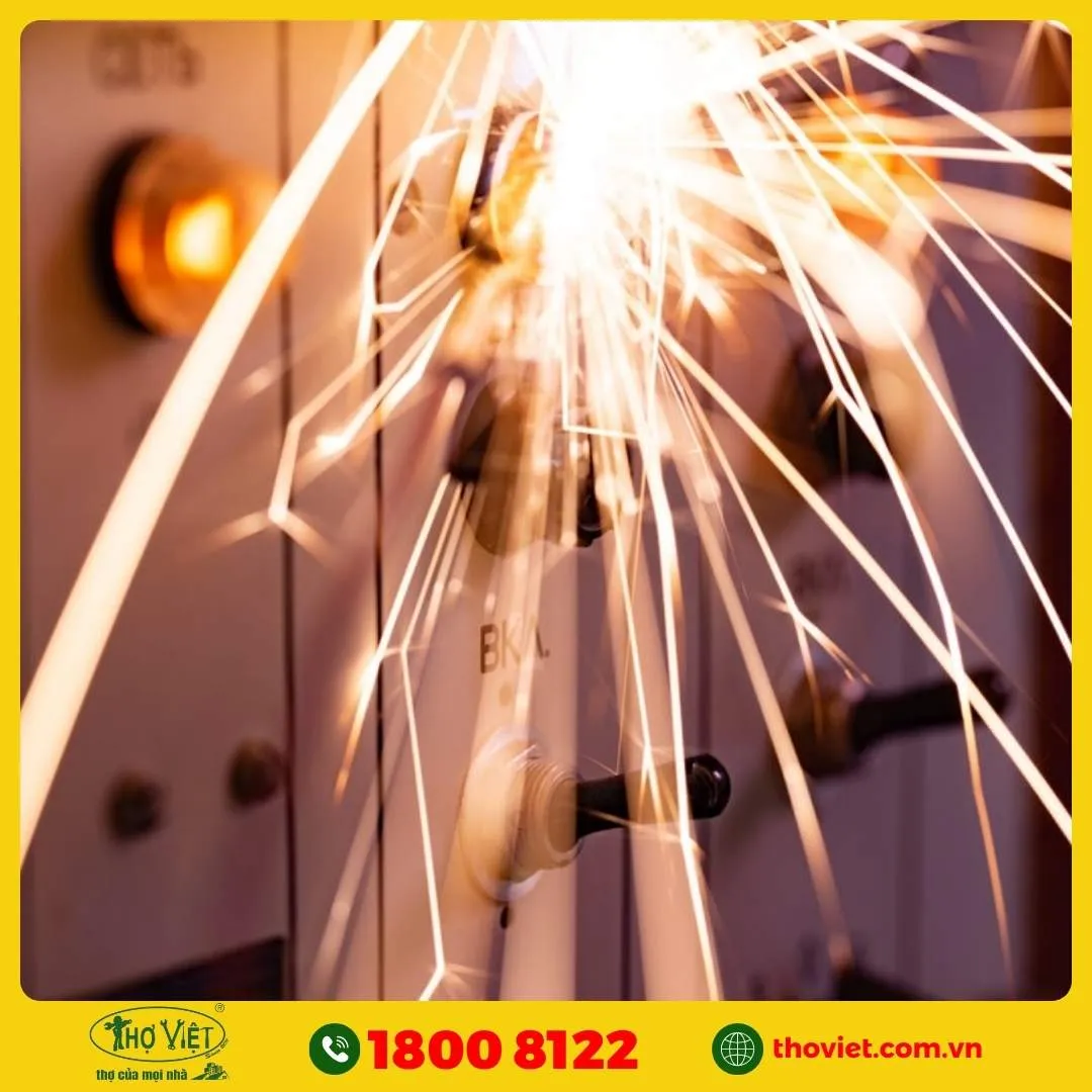 Sét đánh làm chập cháy điện