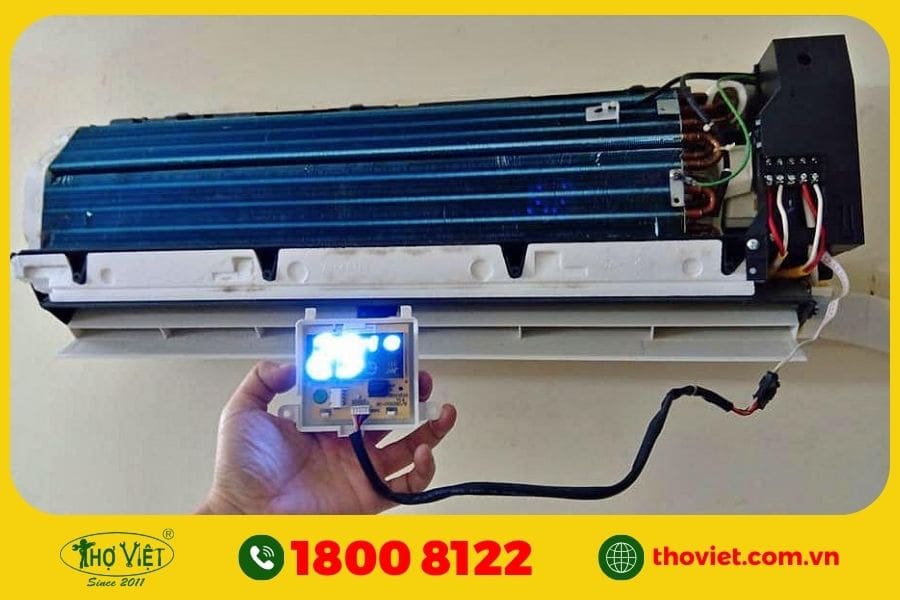 thay cảm biến nhiệt độ dàn nóng