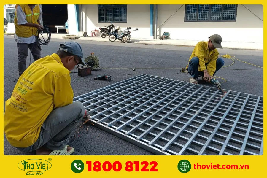 Quy trình thi công hàn tại nhà quận 9 Tân của Thợ Việt