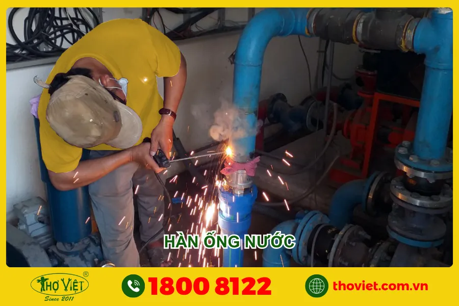 Quy trình thi công hàn tại nhà quận Bình Tân của Thợ Việt