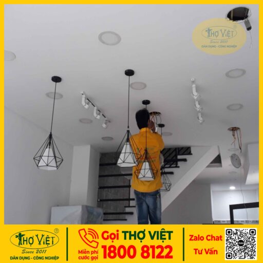 Lắp đèn âm trần gia đình