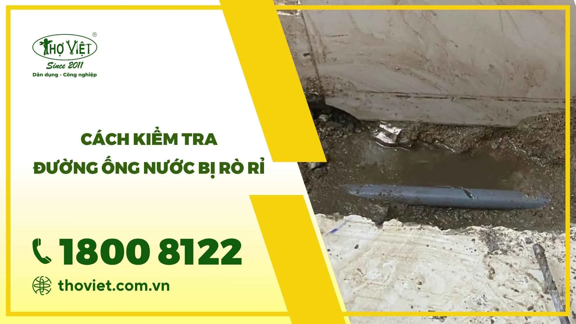 Cách kiểm tra đường ống nước