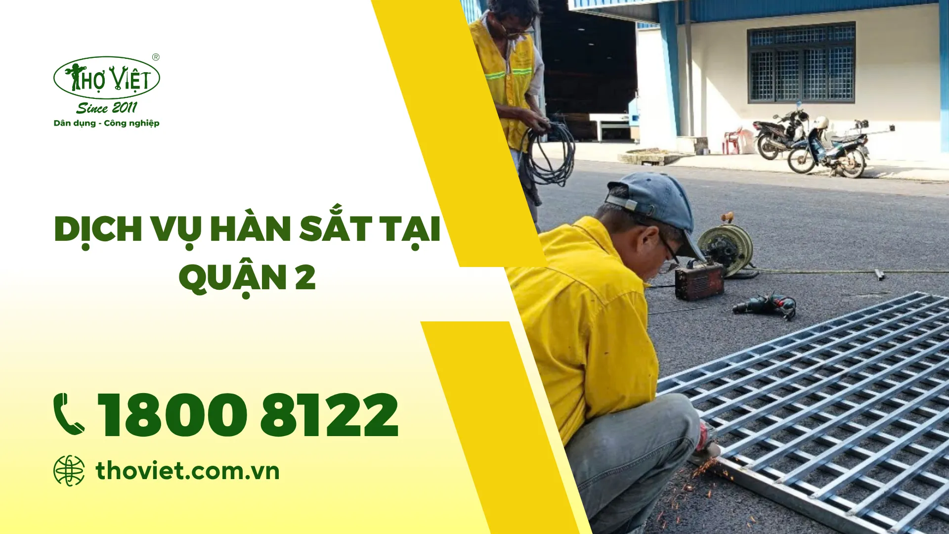 Dịch vụ hàn sắt tại quận 2 – Cập nhật báo giá mới nhất