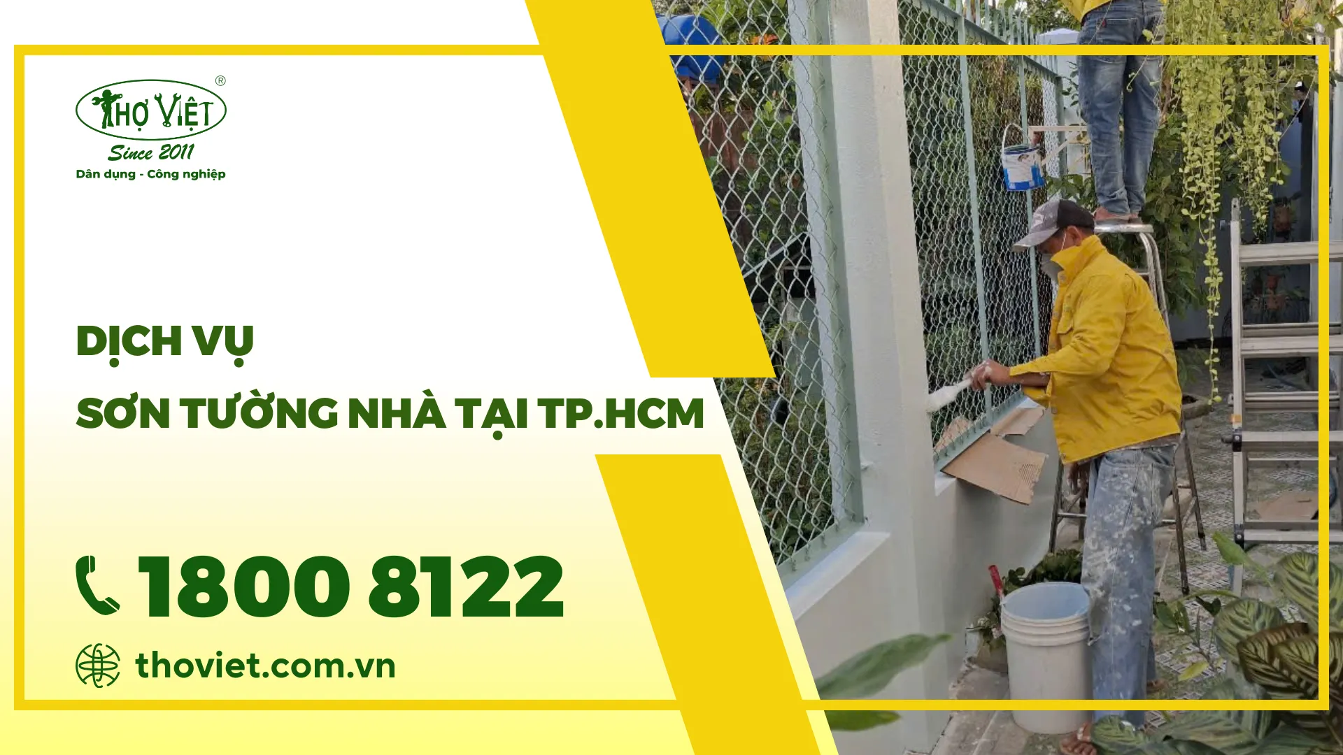 Thợ sơn nhà tại khu vực tphcm