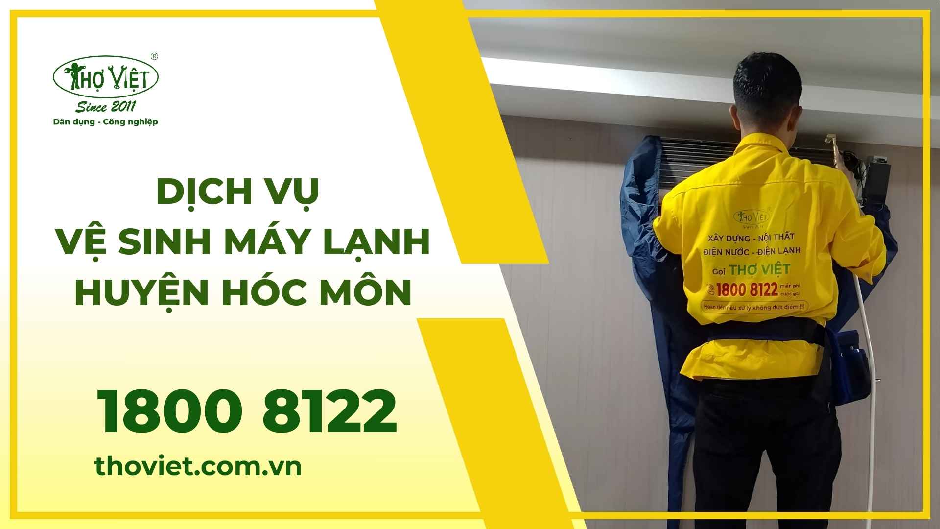 Vệ sinh máy lạnh huyện Hóc Môn