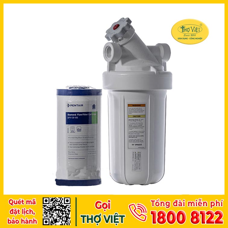 Bộ Lọc Nước Đầu Nguồn Pentair Big White By-Pass 10 Inch