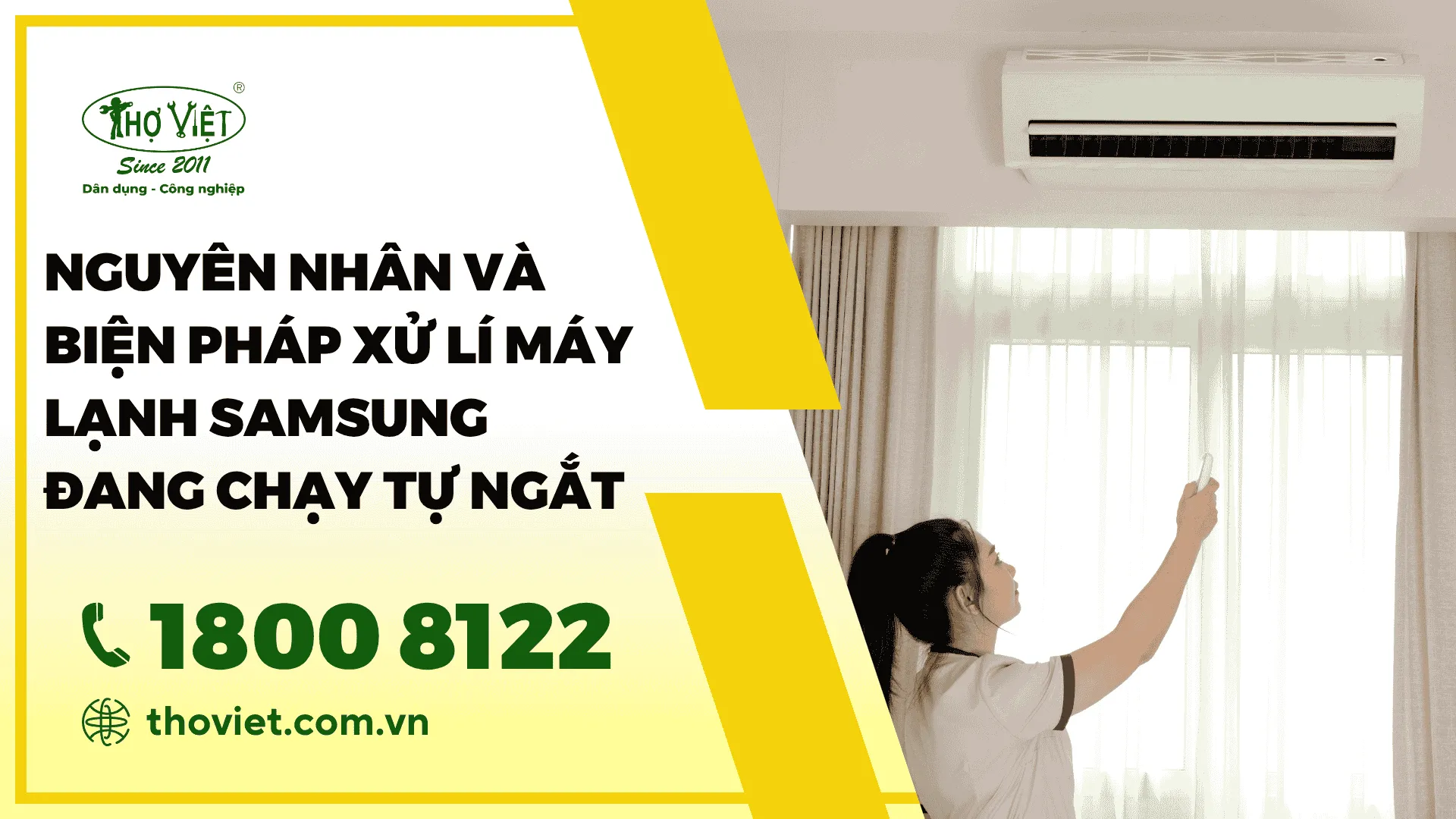 Nguyên nhân và biện pháp xử lí máy lạnh Samsung đang chạy tự ngắt