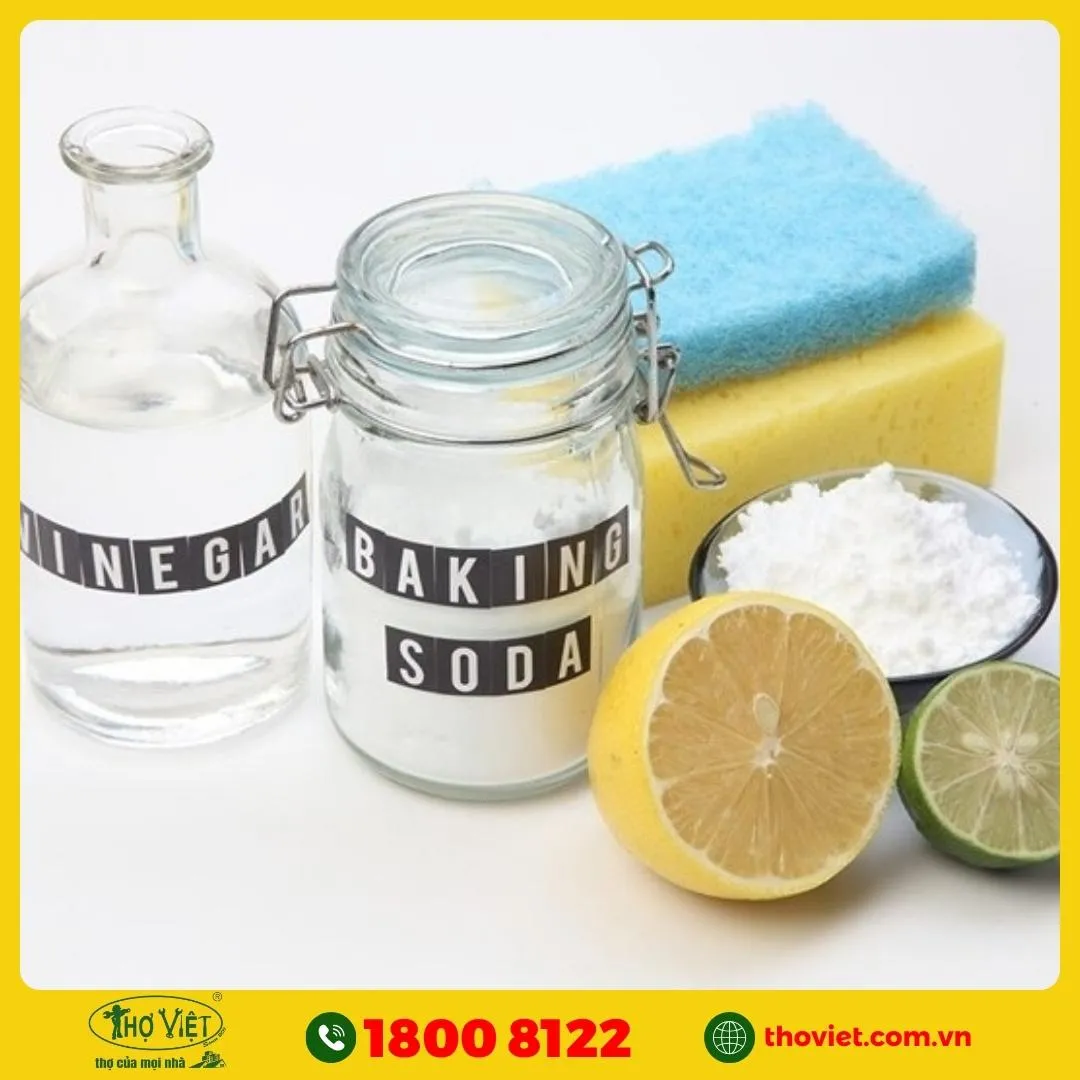 Cách khử mùi hôi bằng baking soda và chanh