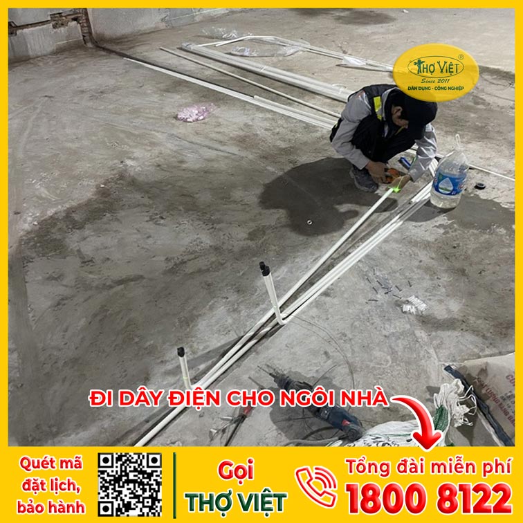 Có nên đi dây điện dưới nền nhà