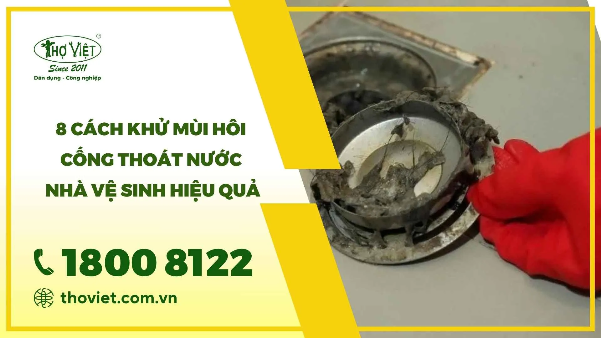Khử mùi hôi cống thoát nước