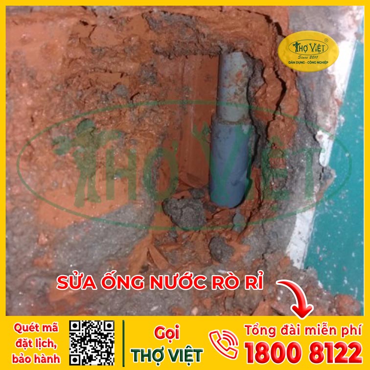 sửa ống nước rò rỉ