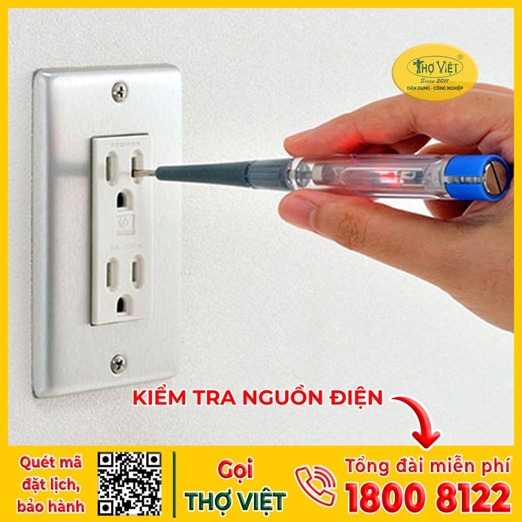 Kiểm tra điện bằng bút thử điện