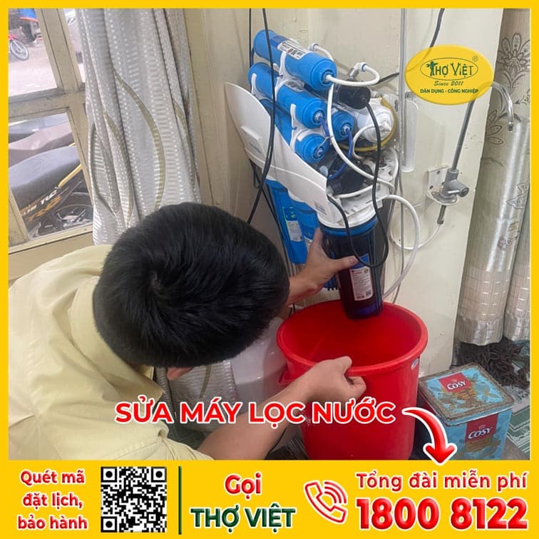 Máy lọc nước bị rỉ nước