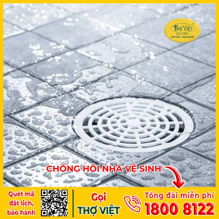 Cống thoát nước có mùi hôi
