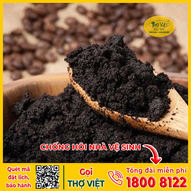 Khử mùi hôi bằng bã cafe
