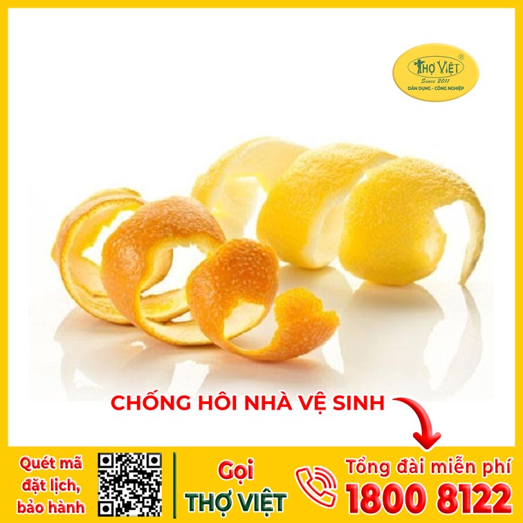 Khử mùi hôi bằng vỏ cam