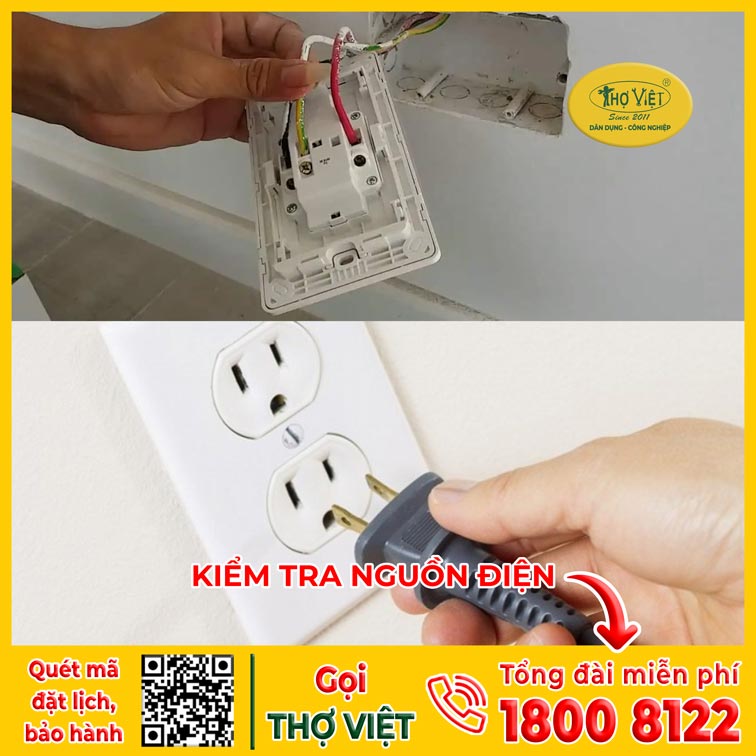 Kiểm tra đầu dây ổ cắm