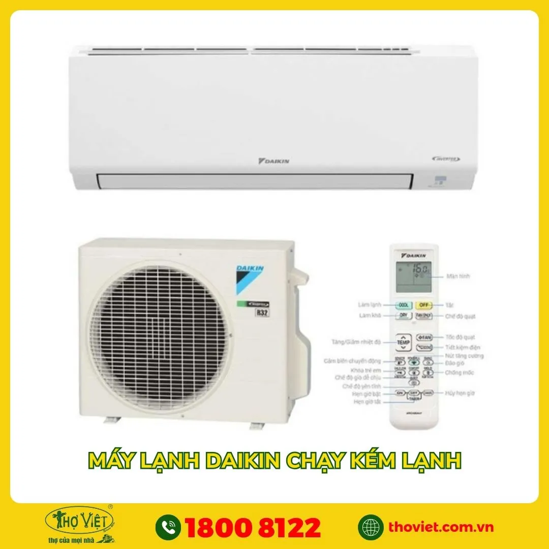 Máy lạnh Daikin chạy kém lạnh