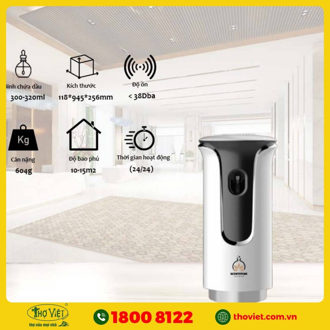 Sử dụng thiết bị xịt phòng tự động