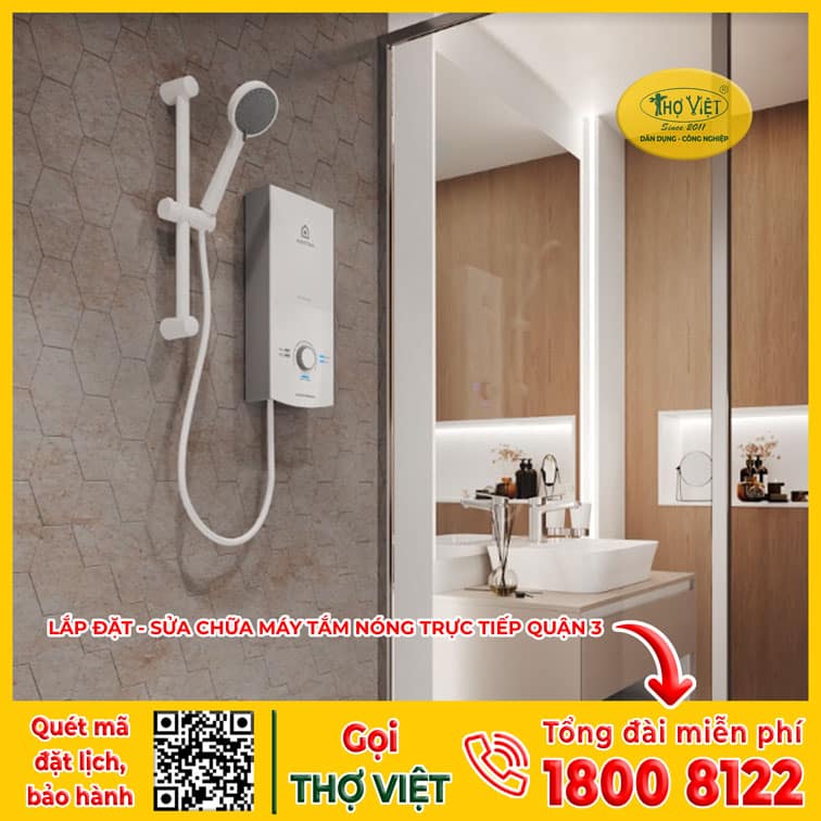 Kinh nghiệm dùng máy tắm nóng trực tiếp Quận 3
