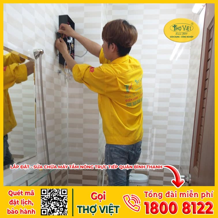 Thợ lắp máy tắm nóng Quận Bình Thạnh 