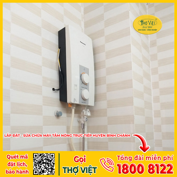 lắp máy tắm nóng trực tiếp Huyện Bình Chánh