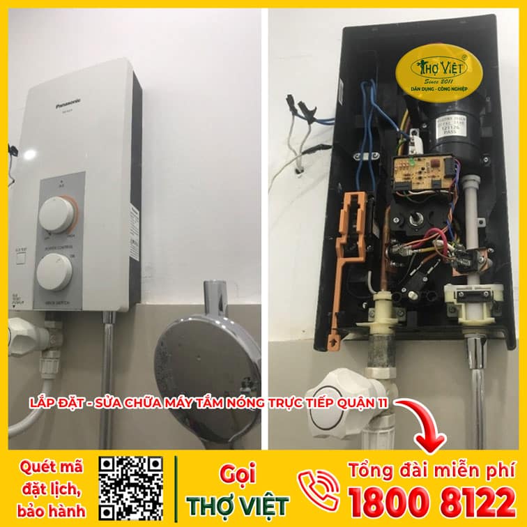 Dâu hiệu cần sửa máy tắm nóng trực tiếp quận 11