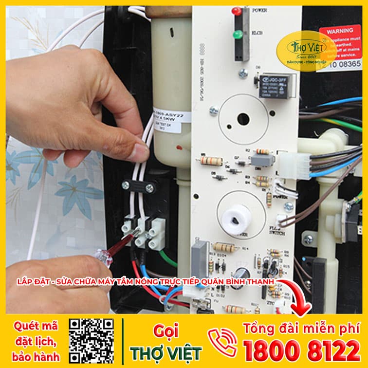 Lỗi hệ thống máy tắm nóng khiến  máy không hoạt động