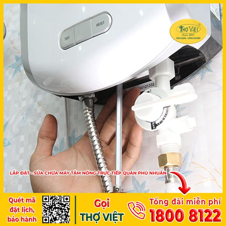 Lắp máy tắm nóng trực tiếp quận Phú Nhuận