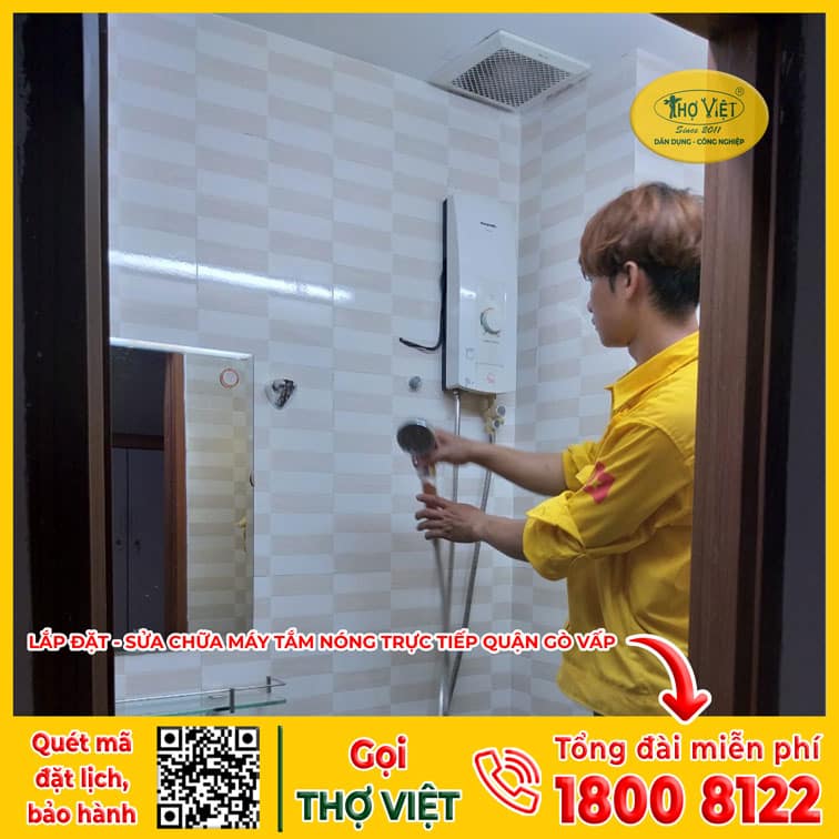 Lắp máy tắm nóng trực tiếp quận Gò Vấp