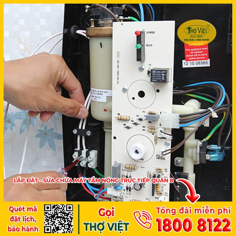 Lưu ý khi lắp máy tắm nóng trực tiếp 