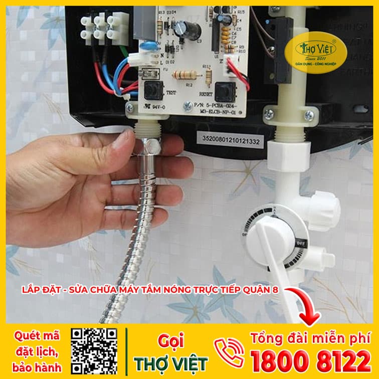 Lắp máy tắm nóng trực tiếp quận 8 