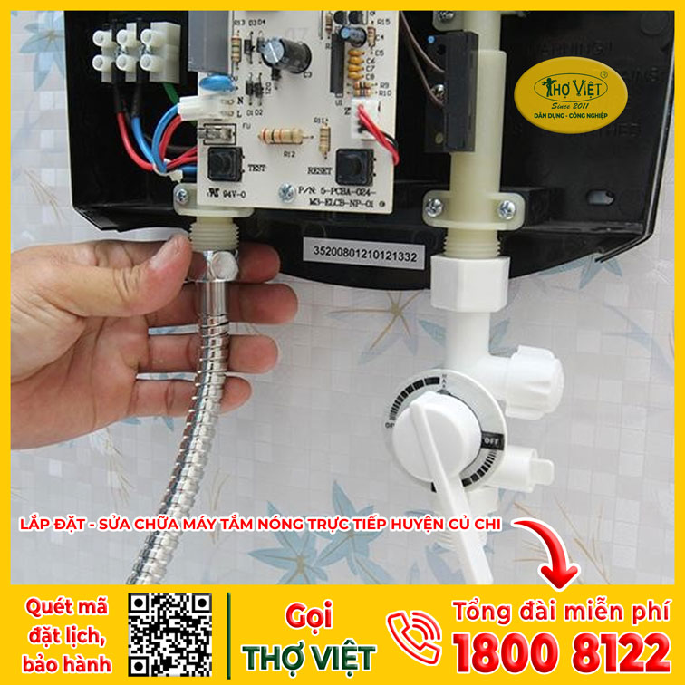 Sửa máy tắm nóng trực tiếp Huyện Củ Chi
